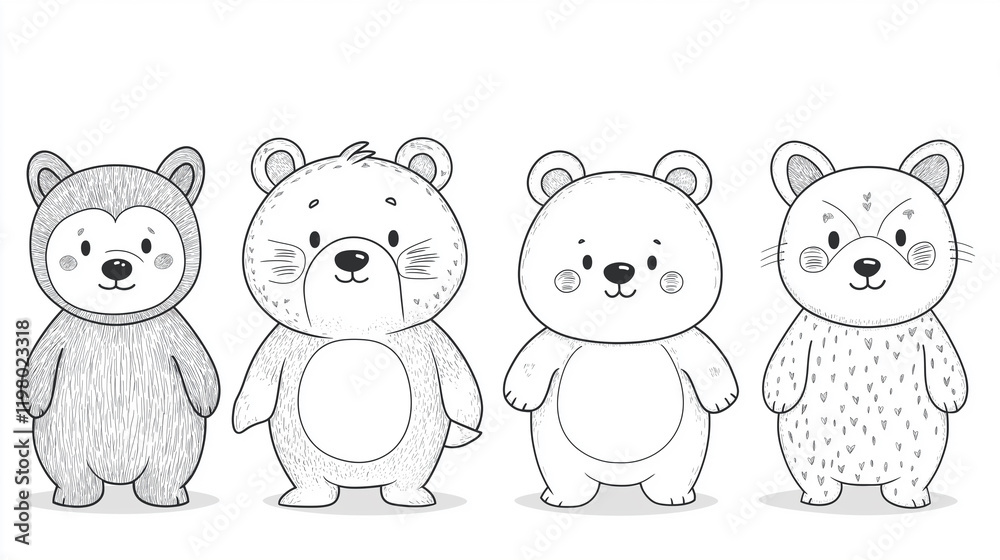 Animal and Nature Coloring Pages: Black Outline Designs for Kids and Adults Animal and Nature Coloring Pages: Black Outline Designs for Kids and Adults