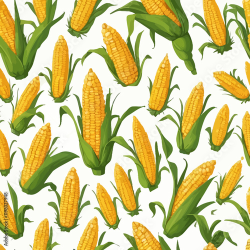 3D maize,maize set ,vector illustration.