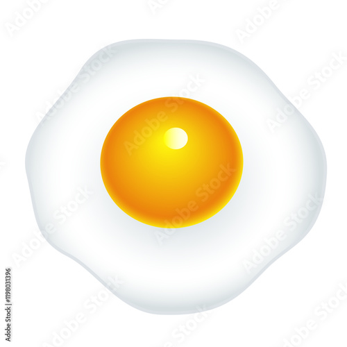 Fried egg illustration