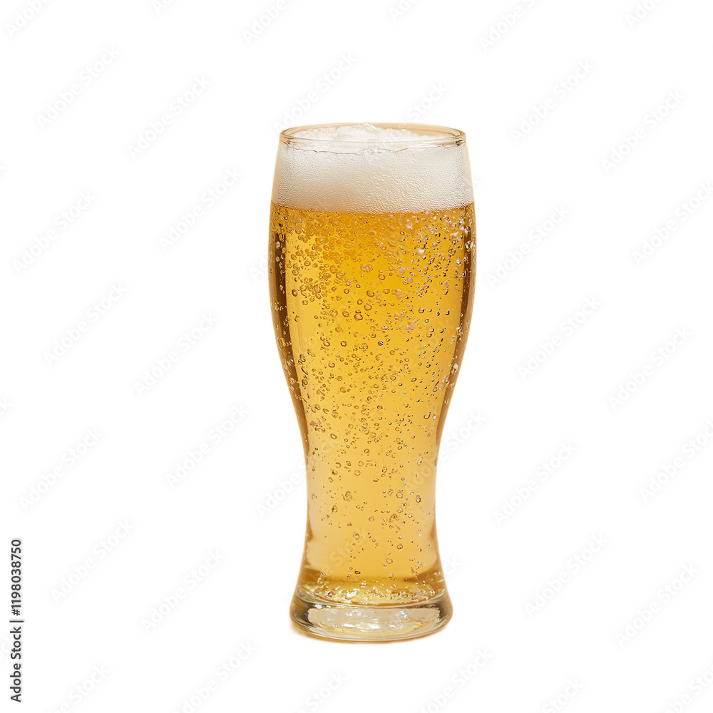 Refreshing sparkling cider in a clear glass with rising bubbles on beige backdrop Refreshing sparkling cider in a clear glass with rising bubbles on beige backdrop