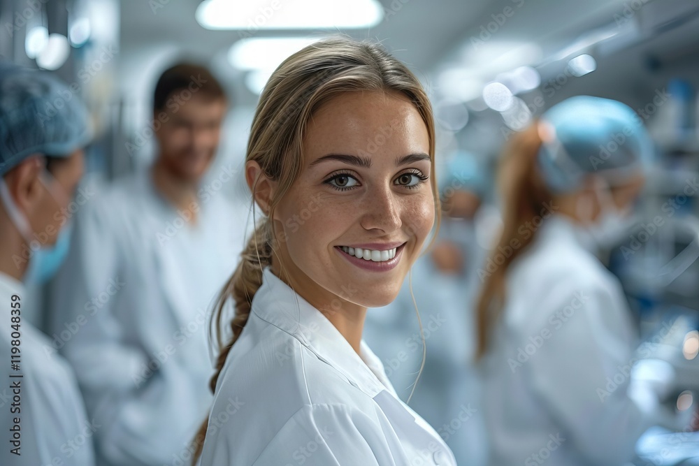 Fototapeta premium Happy Skin specialist at Work