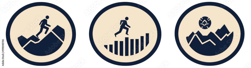 Next steps minimal line illustration current trend Next steps minimal line illustration current trend