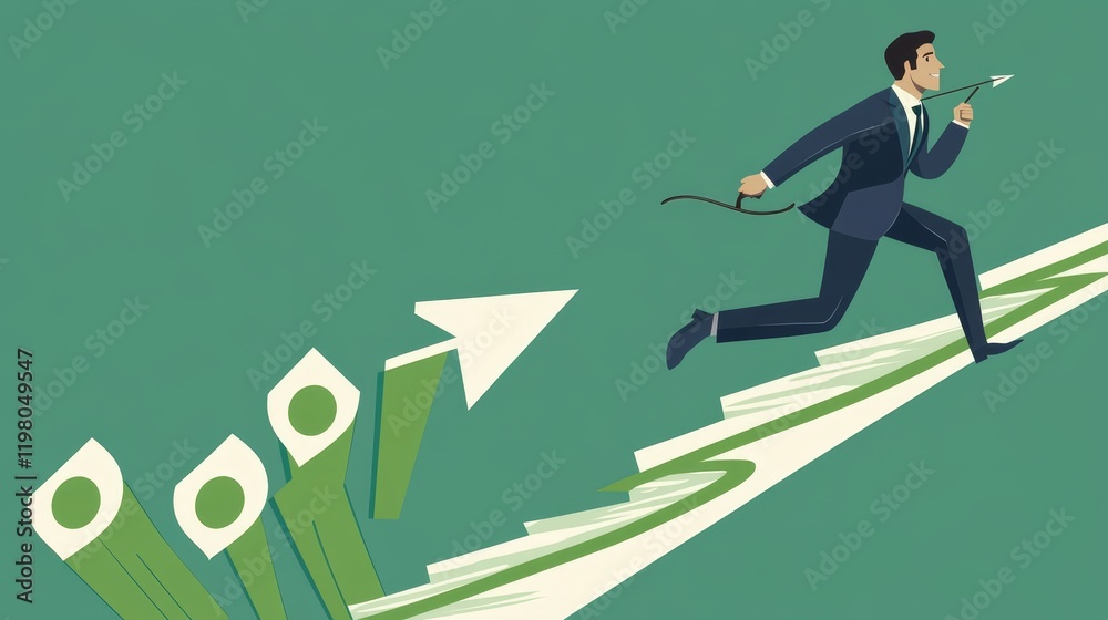 To reach success or accomplishment, define short-term, mid-term, and long-term goals, outline stages for increased success, and a businessman aiming for short, medium, and long-term achievements To reach success or accomplishment, define short-term, mid-term, and long-term goals, outline stages for increased success, and a businessman aiming for short, medium, and long-term achievements
