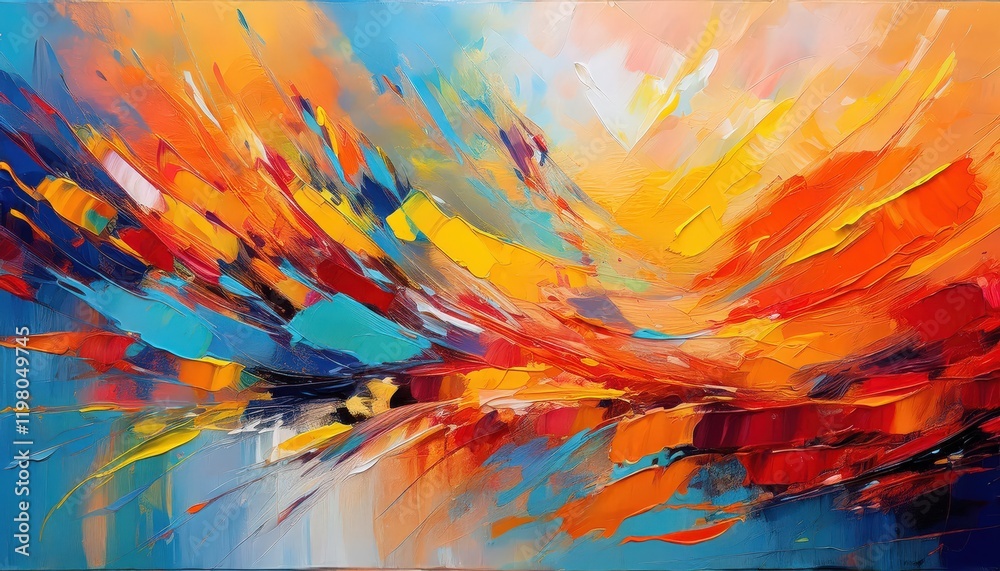 Vibrant Abstract Expressionist Masterpiece A Symphony of Bold Colors and Energetic Brushstrokes Showcasing an Emotional Landscape in Motion, Created on January th, at AM Vibrant Abstract Expressionist Masterpiece A Symphony of Bold Colors and Energetic Brushstrokes Showcasing an Emotional Landscape in Motion, Created on January th, at AM