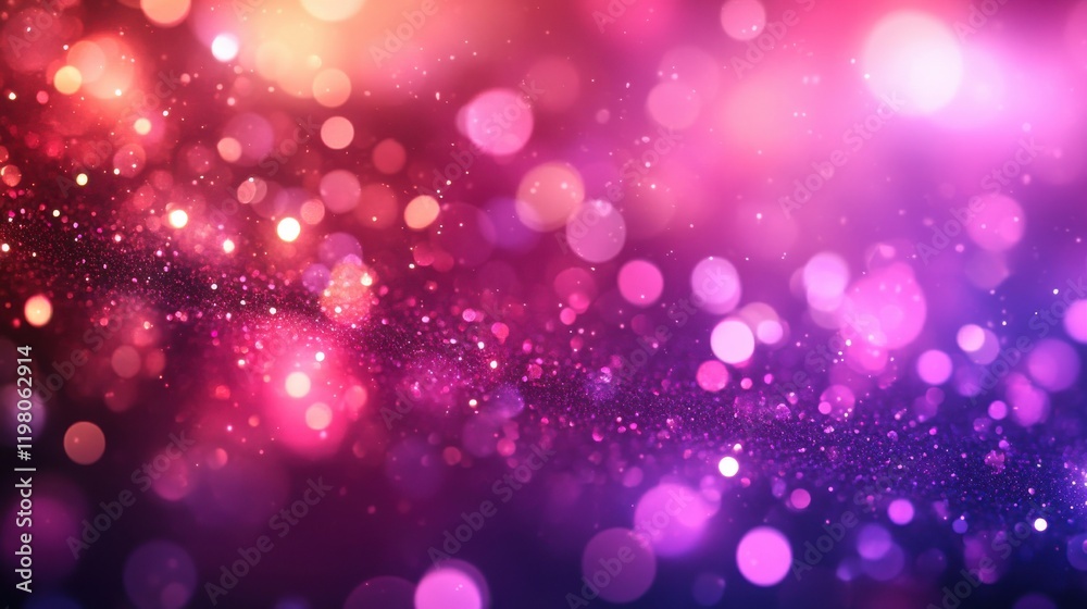 Festive bokeh background with bright pinks and purples Festive bokeh background with bright pinks and purples