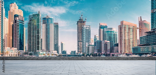 Fototapeta Naklejka Na Ścianę i Meble -   city building  skyline dubai landscape cloud blue sky cityscape street travel
