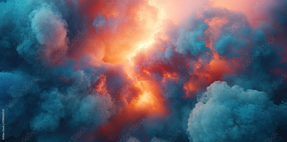 Amazing nebula and cloud design, vibrant colors, fantasy style, fantasy world background