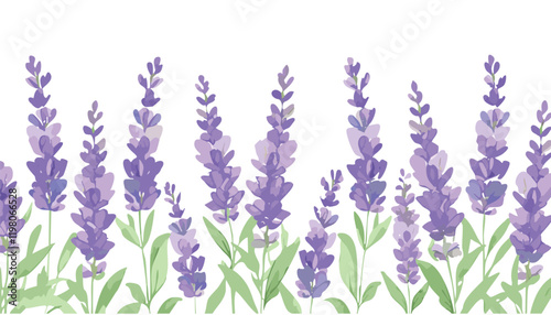 Simple watercolor, aquarelle, lavander ornament , simple style, pastel colors, floral botanical background vector illustration.