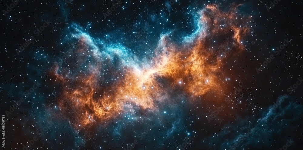 Fototapeta premium Image of a bright starry sky