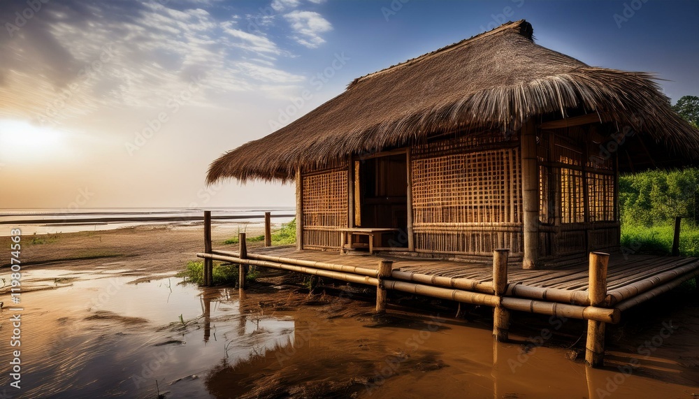 bamboo hut