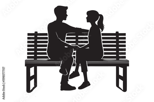 couple sitting closely together on a wooden park bench
