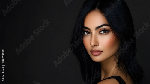 Woman's portrait with intense expression
