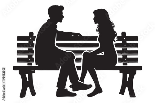 couple sitting closely together on a wooden park bench