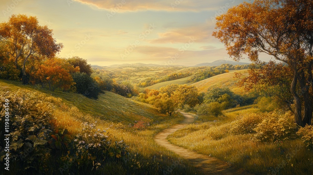 Obraz premium Golden Hour Path