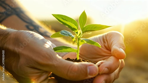 hands ng plant man green holding earth young plant green spring ecology concept human hand holding germinating conservation copy space handful grunge dirty environment 1 person farmer day growth
