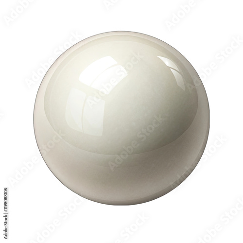 billiard ball isolated on white