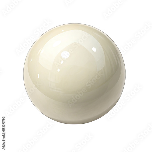 billiard ball isolated on white