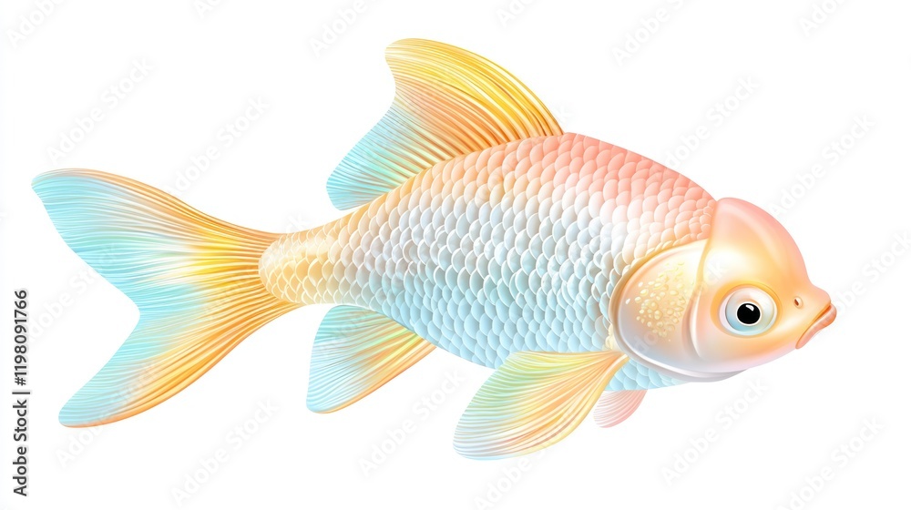Vibrant goldfish swimming in clear water underwater scene digital illustration serenity Vibrant goldfish swimming in clear water underwater scene digital illustration serenity