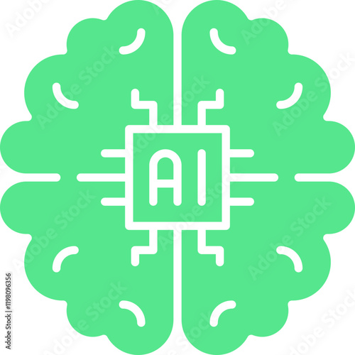 Machine Learning icon single vector illustration