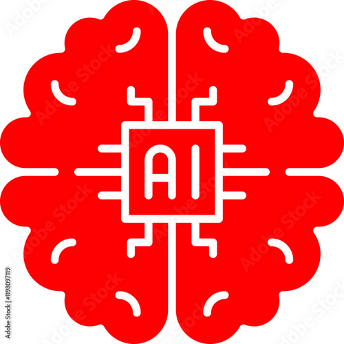 Machine Learning icon single vector illustration