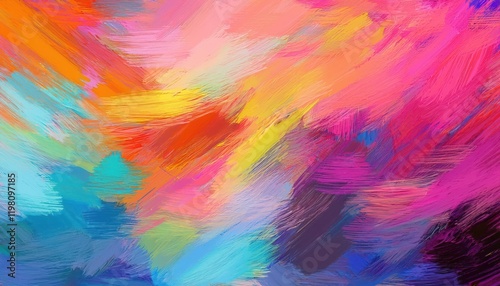Wallpaper Mural Vibrant Stroked Abstract Background Seamless Pattern of Bold Colors Perfect for Graphic Design and Artistic Projects Torontodigital.ca