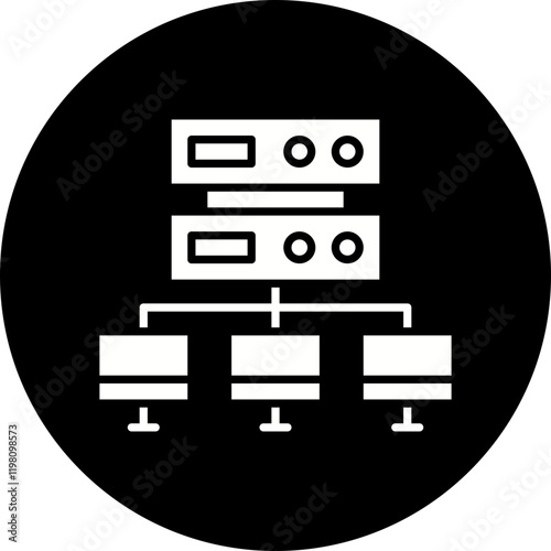 Load balancing icon single vector illustration
