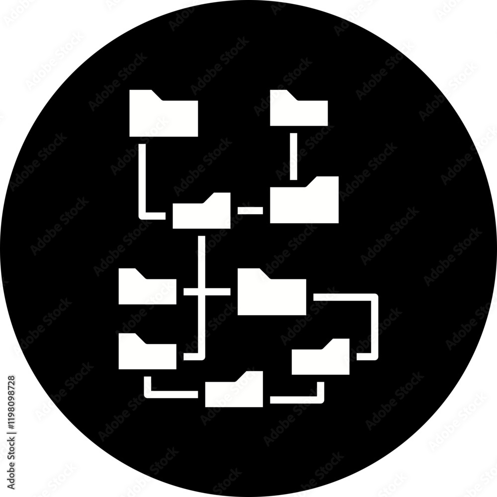 Unstructured Data icon single vector illustration Unstructured Data icon single vector illustration