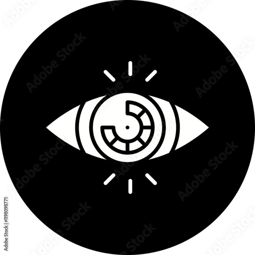 Visualization icon single vector illustration