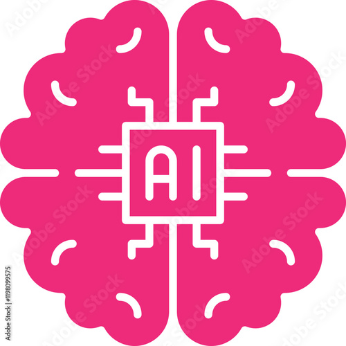 Machine Learning icon single vector illustration