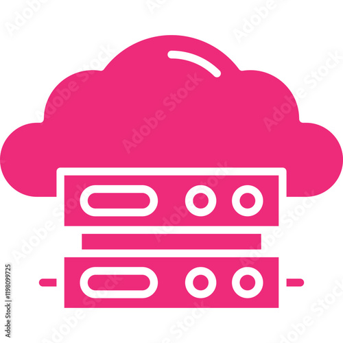 Cloud Computing icon single vector illustration