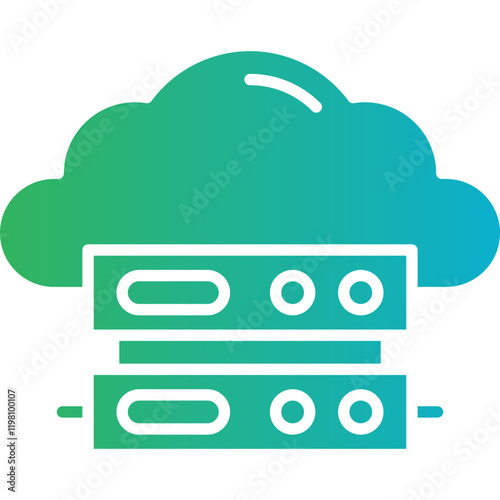 Cloud Computing icon single vector illustration