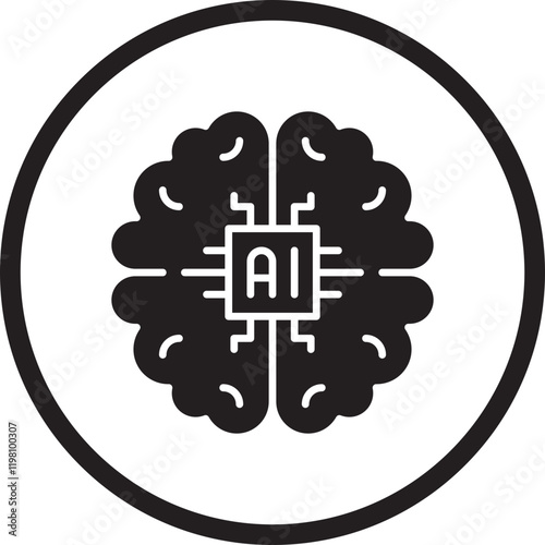 Machine Learning icon single vector illustration