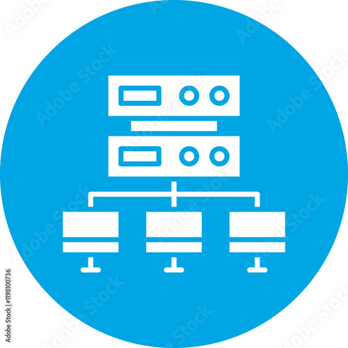 Load balancing icon single vector illustration