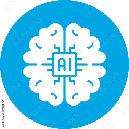 Machine Learning icon single vector illustration