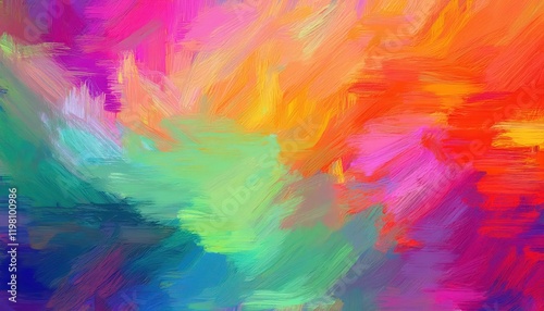 Wallpaper Mural Vibrant, Textured Abstract Backdrop with Seamless Color Patterns Perfect for Textiles, Showcasing a Palette of Diverse Hues and Intricate Brushwork Torontodigital.ca