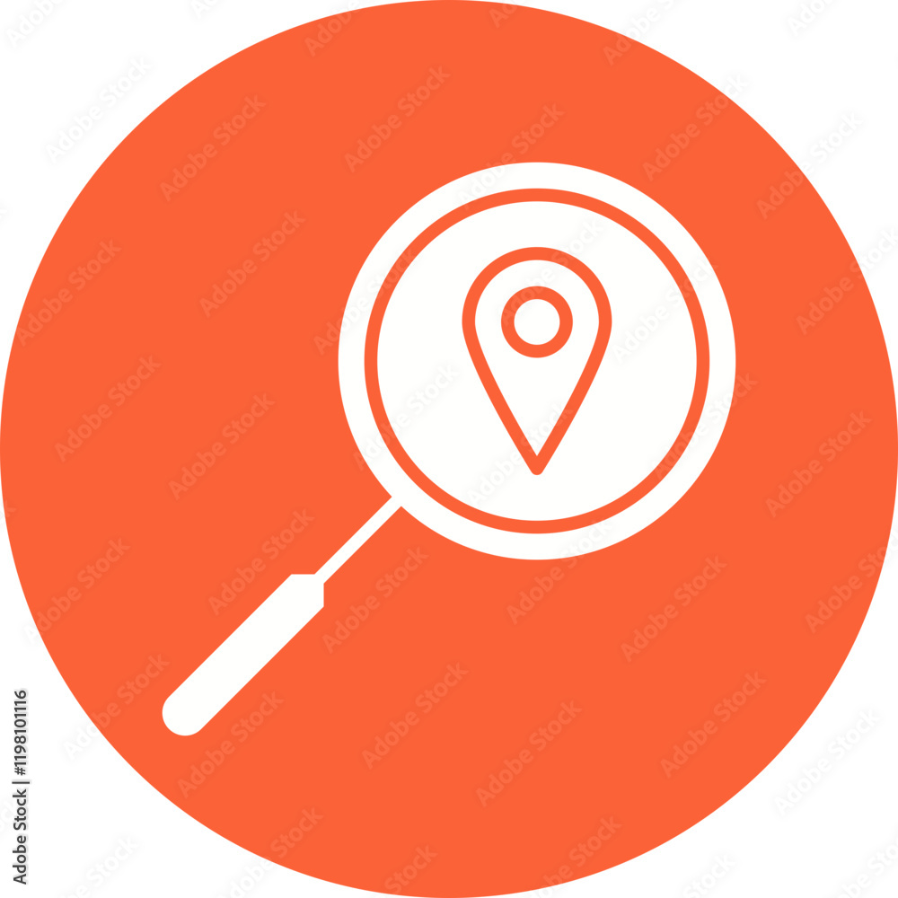 Location Analytics icon single vector illustration Location Analytics icon single vector illustration