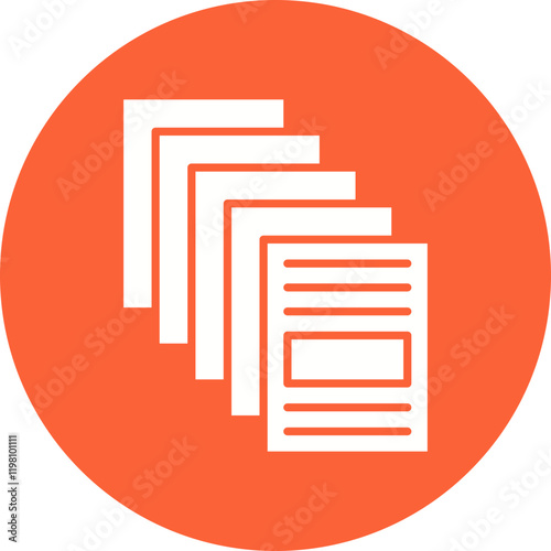 Massive Information icon single vector illustration