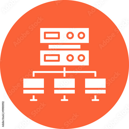 Load balancing icon single vector illustration