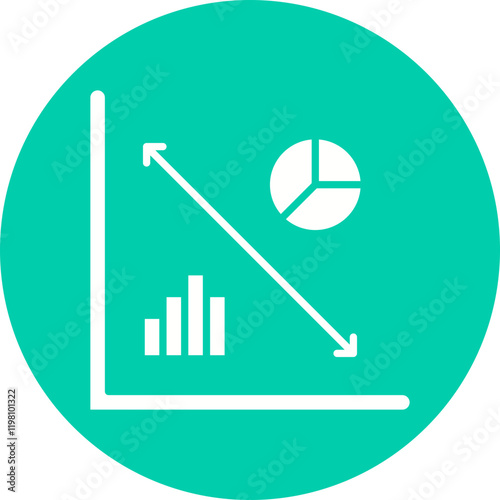 Cluster Analysis icon single vector illustration