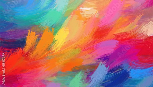 Wallpaper Mural Vibrant, Seamlessly Painted Abstract Artwork Showcasing Dynamic Textures and Colorful Strokes for Creative Designs, Inspiring a Sense of Energy and Movement. Torontodigital.ca