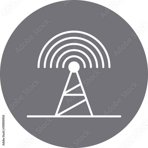 Transmission icon single vector illustration