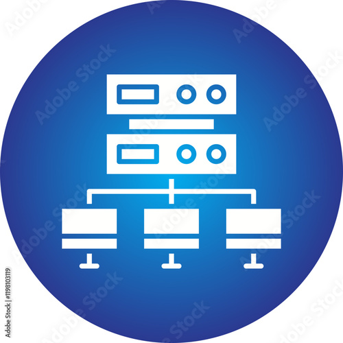 Load balancing icon single vector illustration