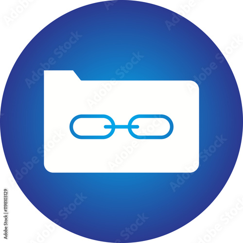 Linked Data icon single vector illustration photo