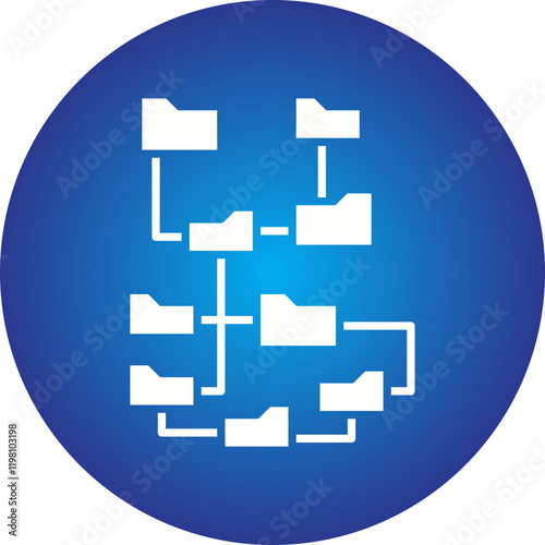 Unstructured Data icon single vector illustration photo