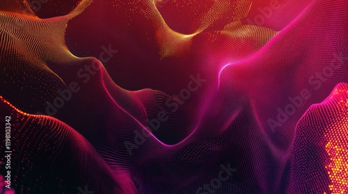 Abstract Red and Yellow Waves