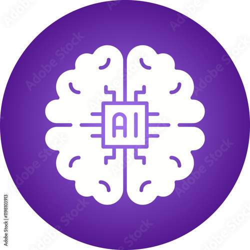 Machine Learning icon single vector illustration