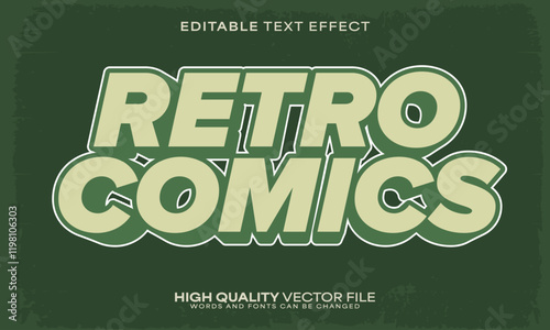 Retro classic text effect, editable text effect and vintage 3d font style bold shadow oldschool poster design