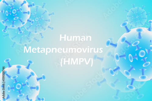  Human metapneumovirus or HMPV. Concept of awareness. Suitable for poster, banners, flyers, brochure template for greeting card. Vector illustration. Not AI generated