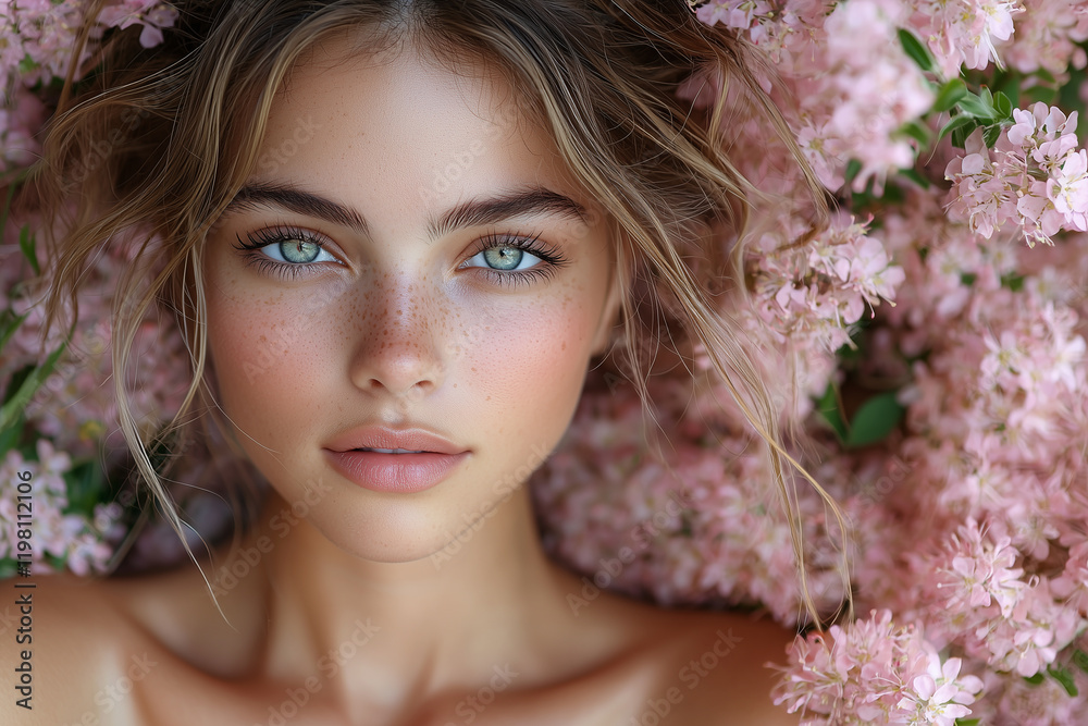 Imagine a realistically beautiful girl , beautifully styled hair Imagine a realistically beautiful girl , beautifully styled hair