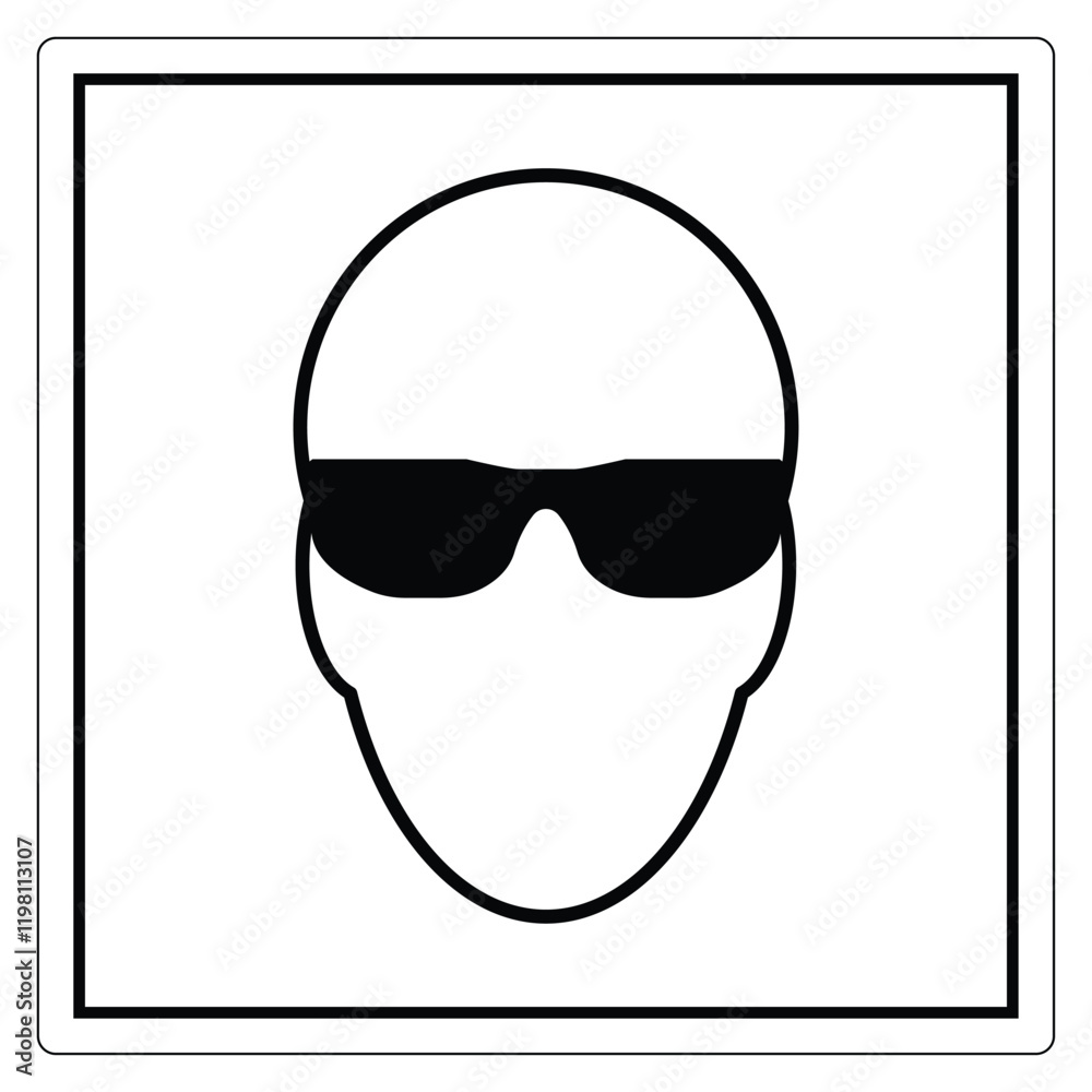 Minimalist Icon of Head with Sunglasses in Black and White Design for Stylish Graphics and Illustrations Minimalist Icon of Head with Sunglasses in Black and White Design for Stylish Graphics and Illustrations